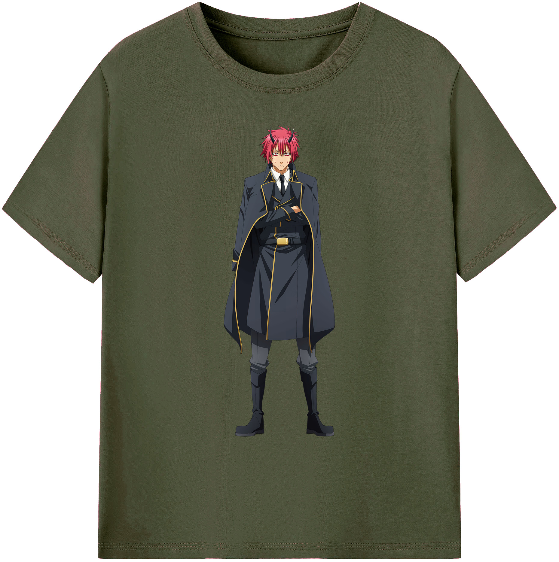 （画像用） 転スラ Regarding Reincarnated to Slime 綿100％ メンズ半袖Tシャツ｜肌触りやわらか＆通気性